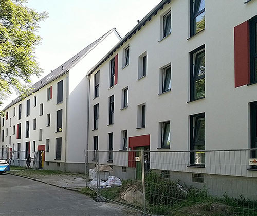 Bau des Wohnquartiers Alberthof